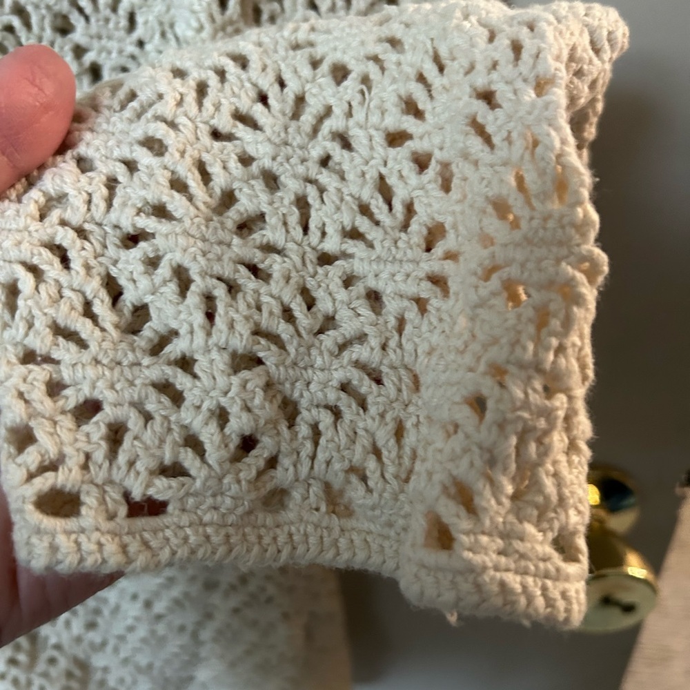 Vintage Northern Reflections Cream Open-Knit Cardigan - Picture 9 of 15